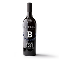 Butler University Custom Alumni Etched Wine