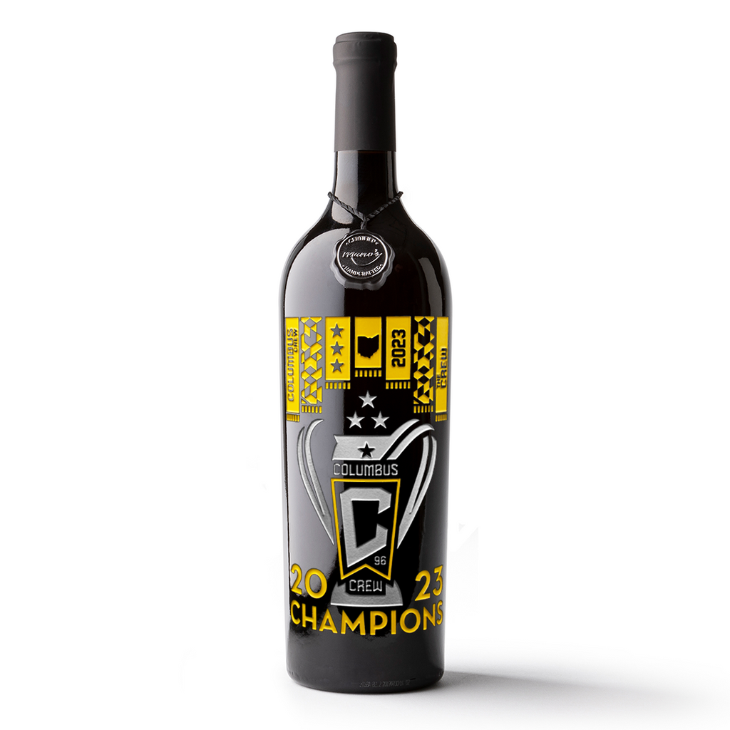 Columbus Crew 2023 MLS Cup Champions Etched Wine