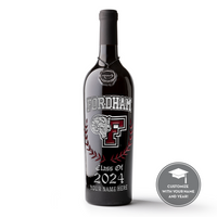 Fordham University Custom Alumni Etched Wine