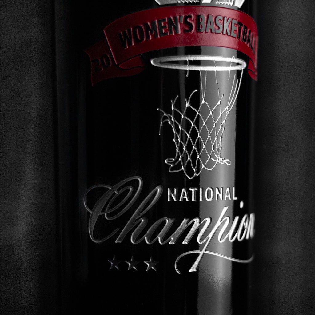 South Carolina 2024 Women's Basketball Champions Etched Wine