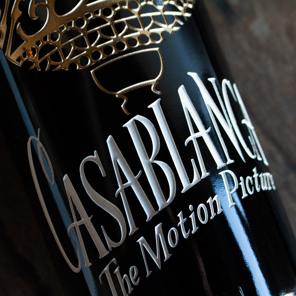 Casablanca Lamp Etched Wine