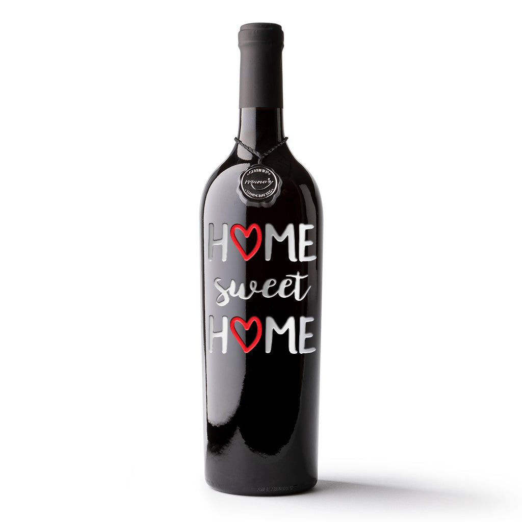 Home Sweet Home Etched Wine