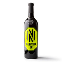 Nashville SC Logo Etched Wine