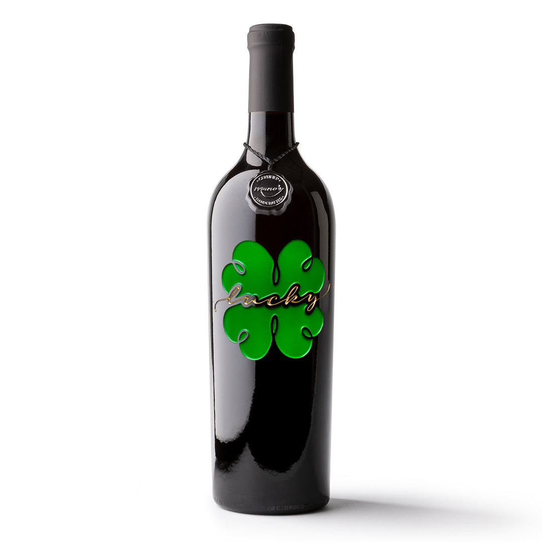 Four Leaf Clover  St. Patrick's Day Stemless Wine Tumbler - About to POP!