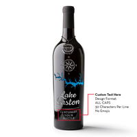 Lake Gaston Custom Etched Wine