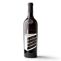 Custom Birthday Celebration Etched Wine Bottle