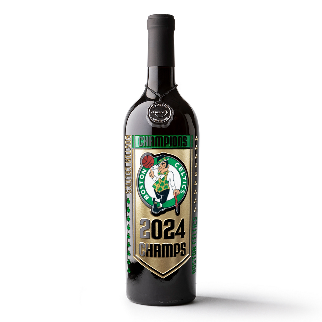 Boston Celtics 2024 Champions Banner Cabernet Sauvignon