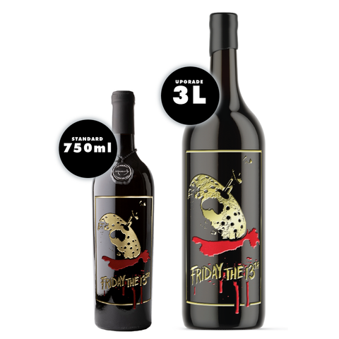 Friday the 13th Poster Etched Wine