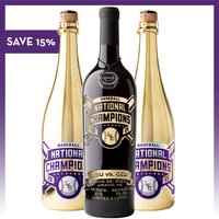 Toast to the LSU baseball national champions with the official three pack of red and bubbly wines from Mano's Wine