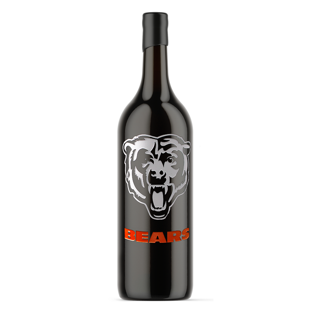 Chicago Bears Logo 3 Liter Etched Wine
