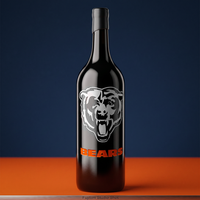 Chicago Bears Logo 3 Liter Etched Wine