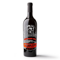 Chicago Bears Skyline Custom Etched Wine