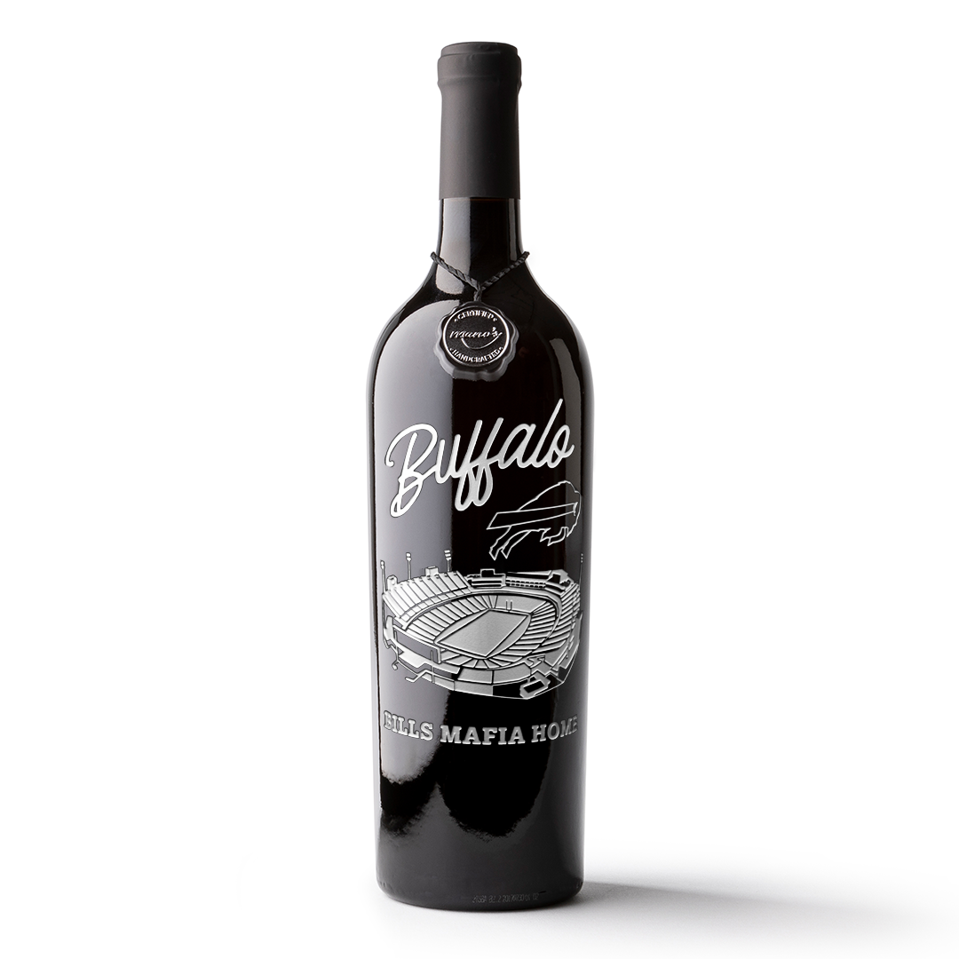 Buffalo Bills Stadium Etched Wine – Mano's Wine