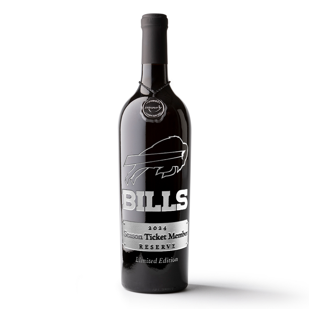 Bills 2024 Exclusive Season Ticket Member Etched Wine