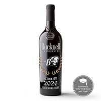 Bucknell University Custom Alumni Etched Wine