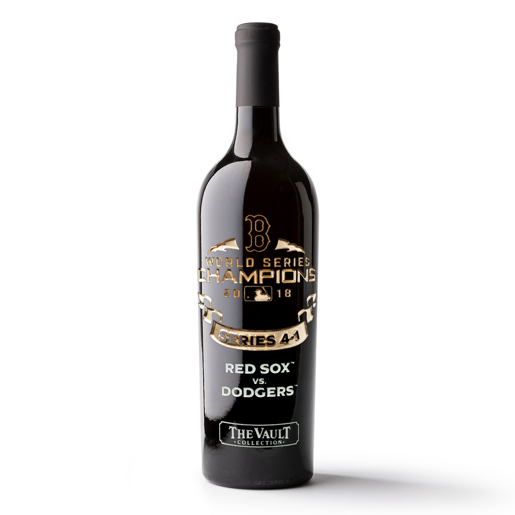 Boston Red Sox 2018 World Series Vault Etched Wine