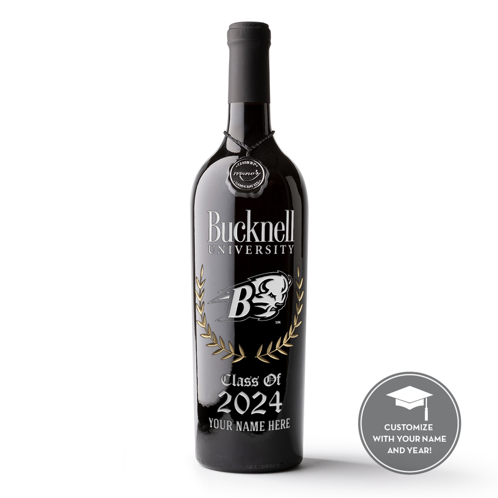 Bucknell University Custom Alumni Etched Wine