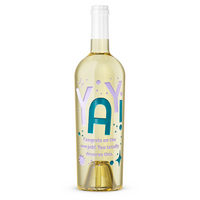 Yay! Chardonnay Custom Etched Wine