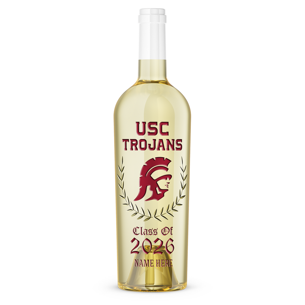 USC Custom Graduate Etched Chardonnay