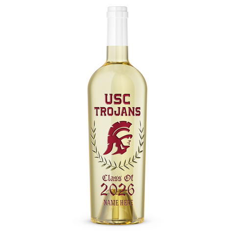 USC Custom Graduate Etched Chardonnay