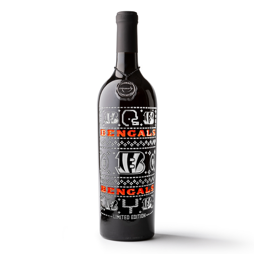 Bengals 2024 Limited Edition Holiday Etched Wine