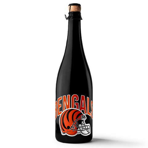 Cincinnati Bengals Helmet Black Bubbly