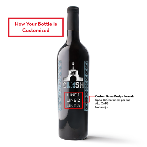 NASCAR 2024 Clash Custom Etched Wine Bottle