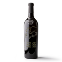 Show your congratulations with a customizable etched wine bottle from Mano's Wine