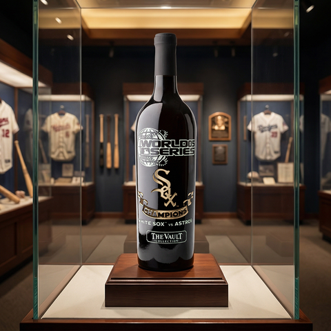 Chicago White Sox 2005 World Series Vault Etched Wine