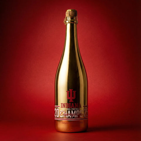 Indiana University 2025 National Champions Gold Bubbly Pack