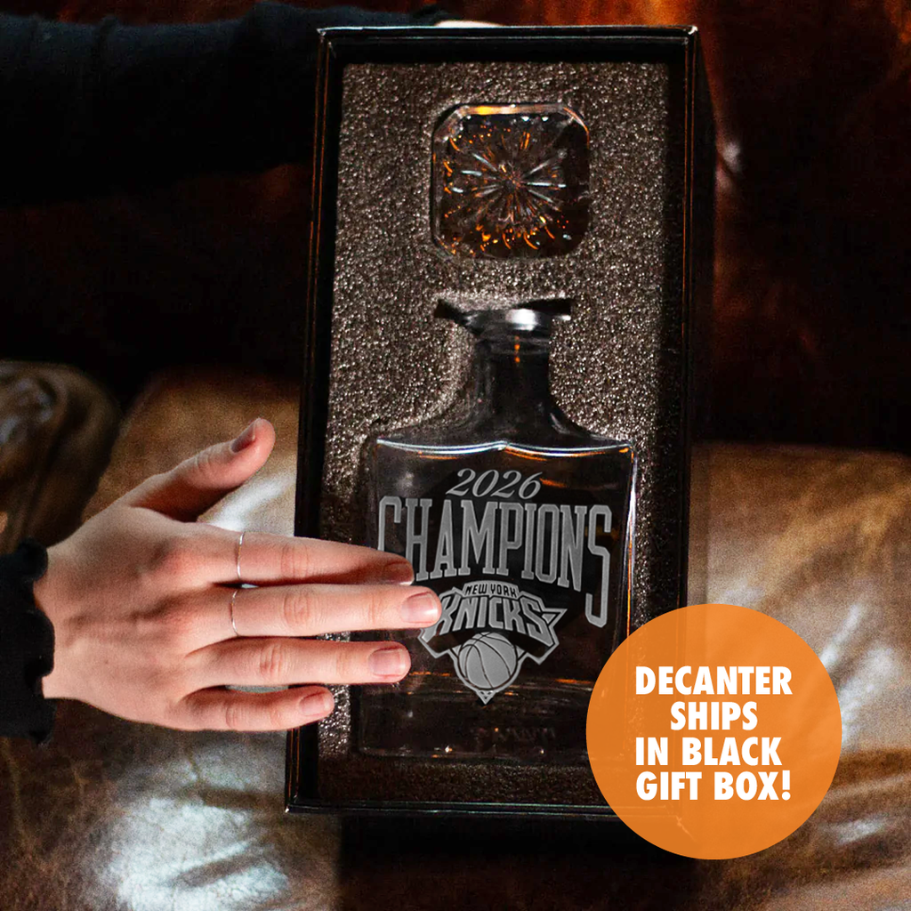 New York Knicks 2026 Champions Decanter and Glass Set