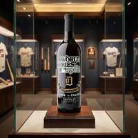 Detroit Tigers 1984 World Series Vault Etched Wine