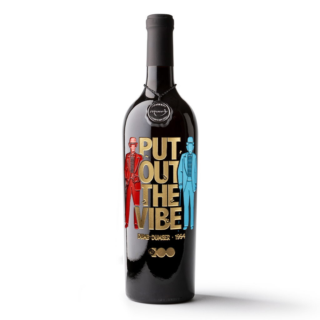 Dumb and Dumber Put Out the Vibe Etched Wine