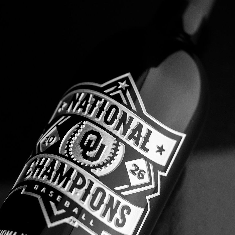 Oklahoma 2026 National Baseball Champions Etched Wine – Mano's Wine