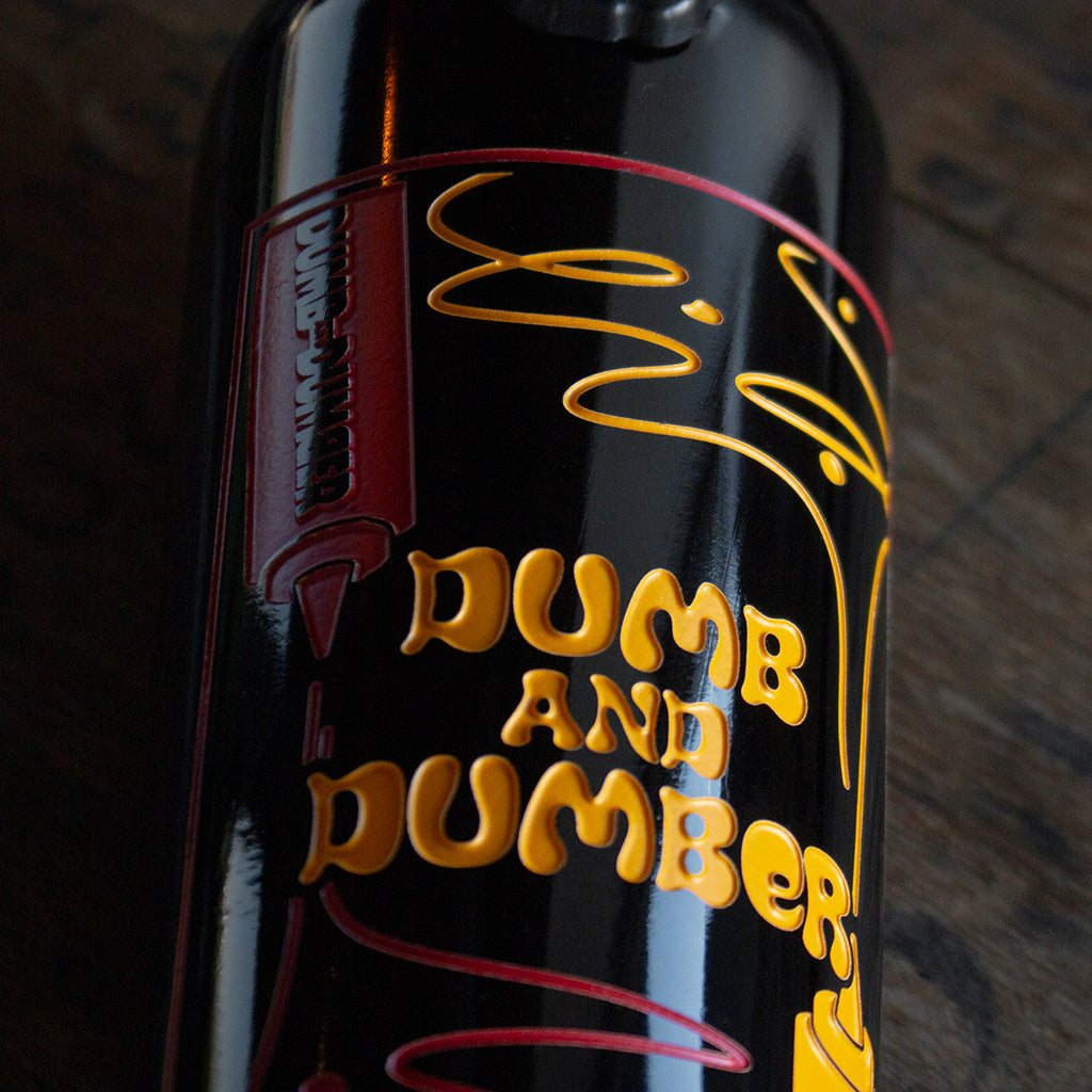 Dumb and Dumber Ketchup & Mustard Etched Wine