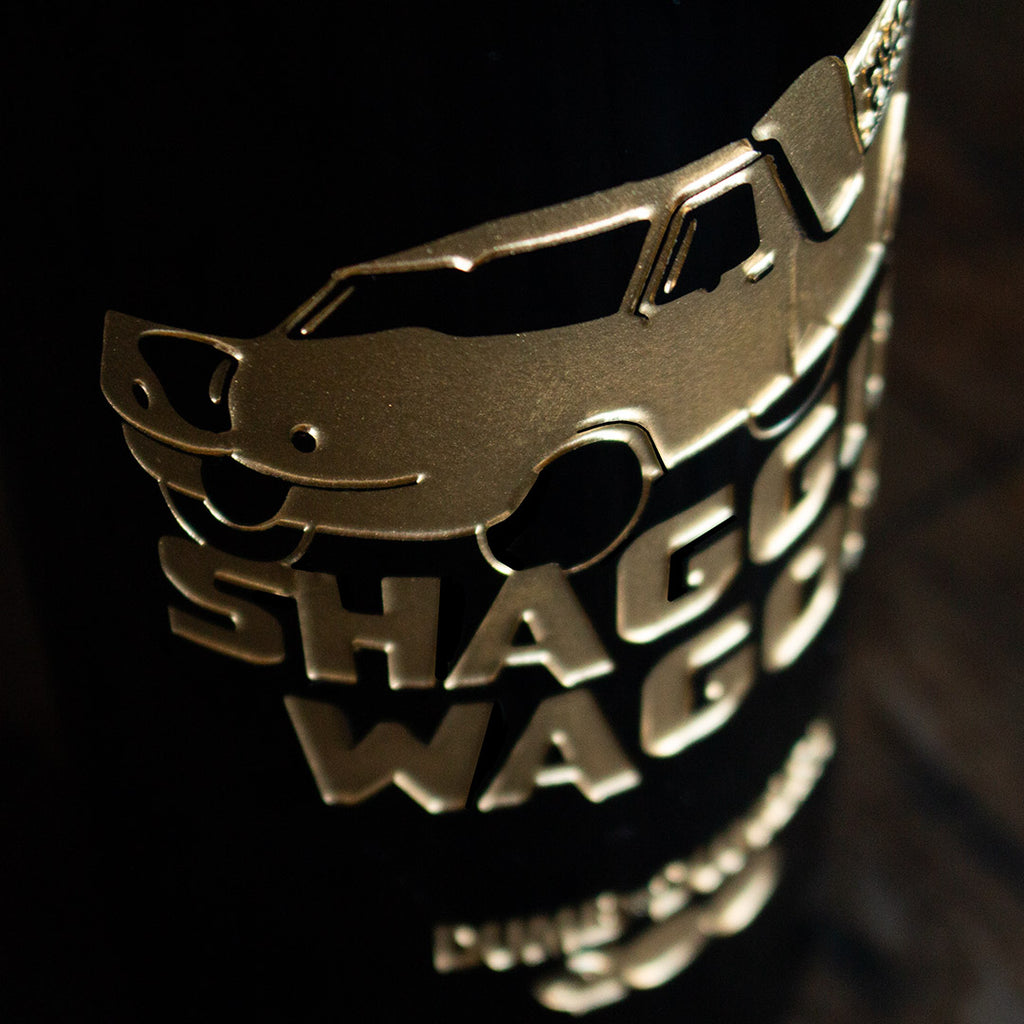 Dumb and Dumber Shaggin' Wagon Etched Wine