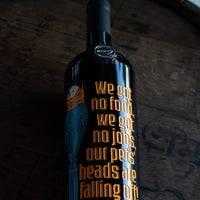 Dumb and Dumber Pretty Bird Etched Wine