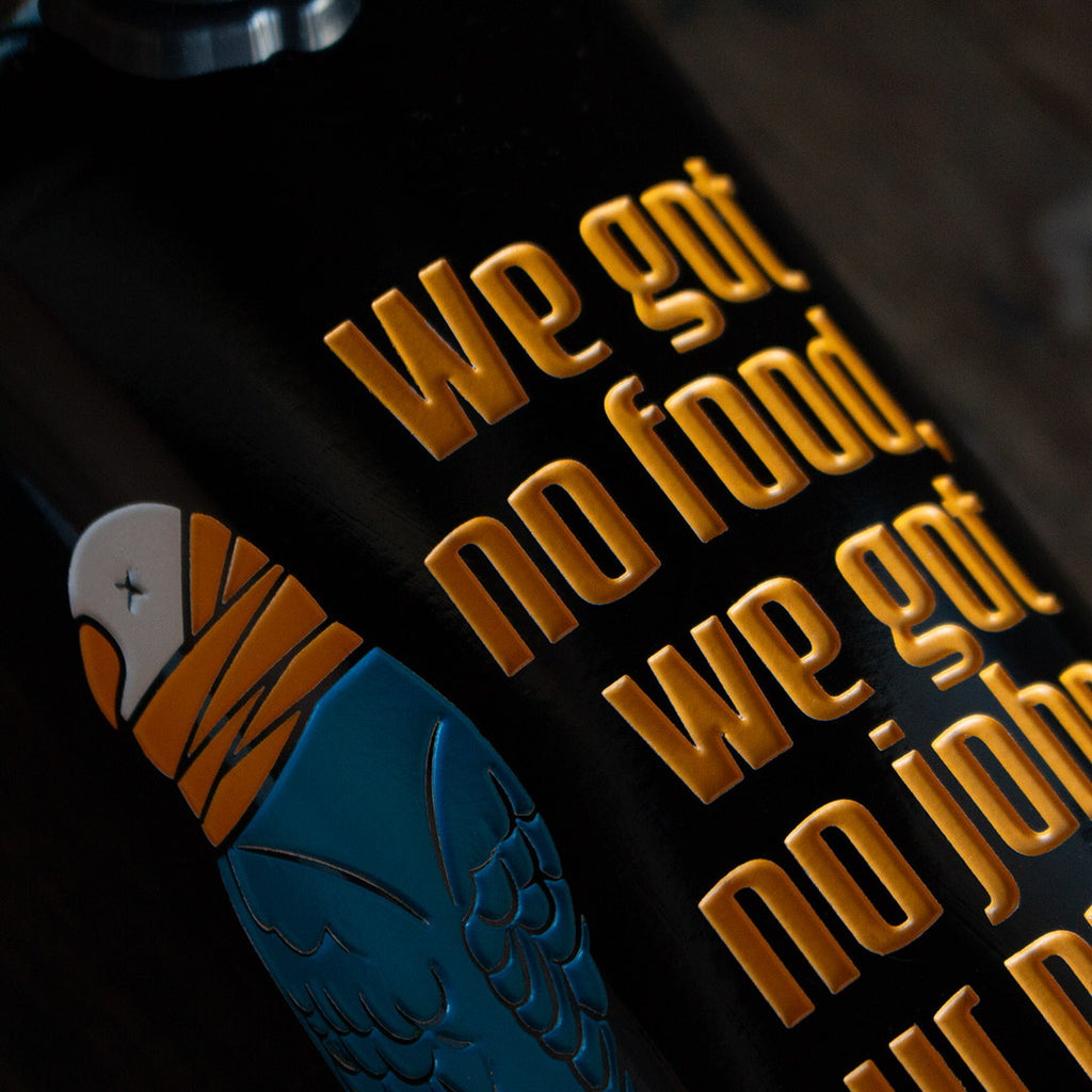 Dumb and Dumber Pretty Bird Etched Wine