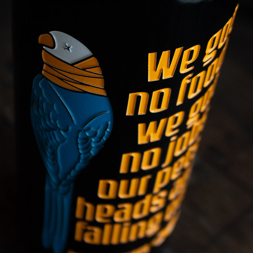 Dumb and Dumber Pretty Bird Etched Wine