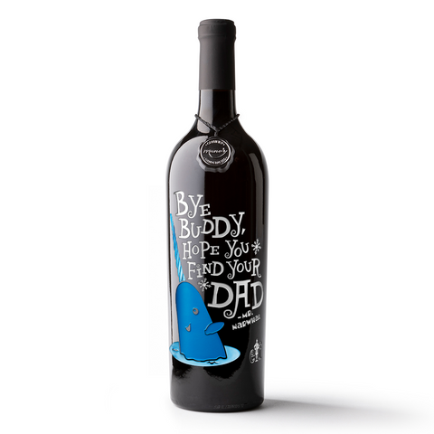 Elf Mr. Narwhal Etched Wine