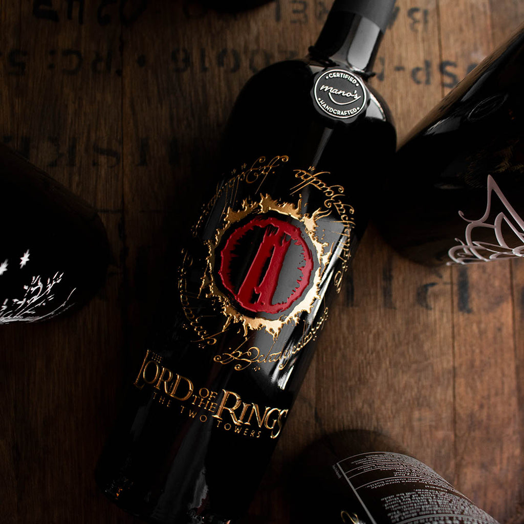 The Lord of the Rings Eye Etched Wine