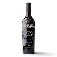 Florida Atlantic University Custom Alumni Etched Wine