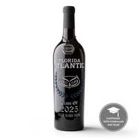 Florida Atlantic University Custom Alumni Etched Wine