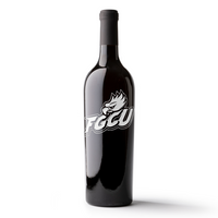 Florida Gulf Coast University Logo Etched Wine