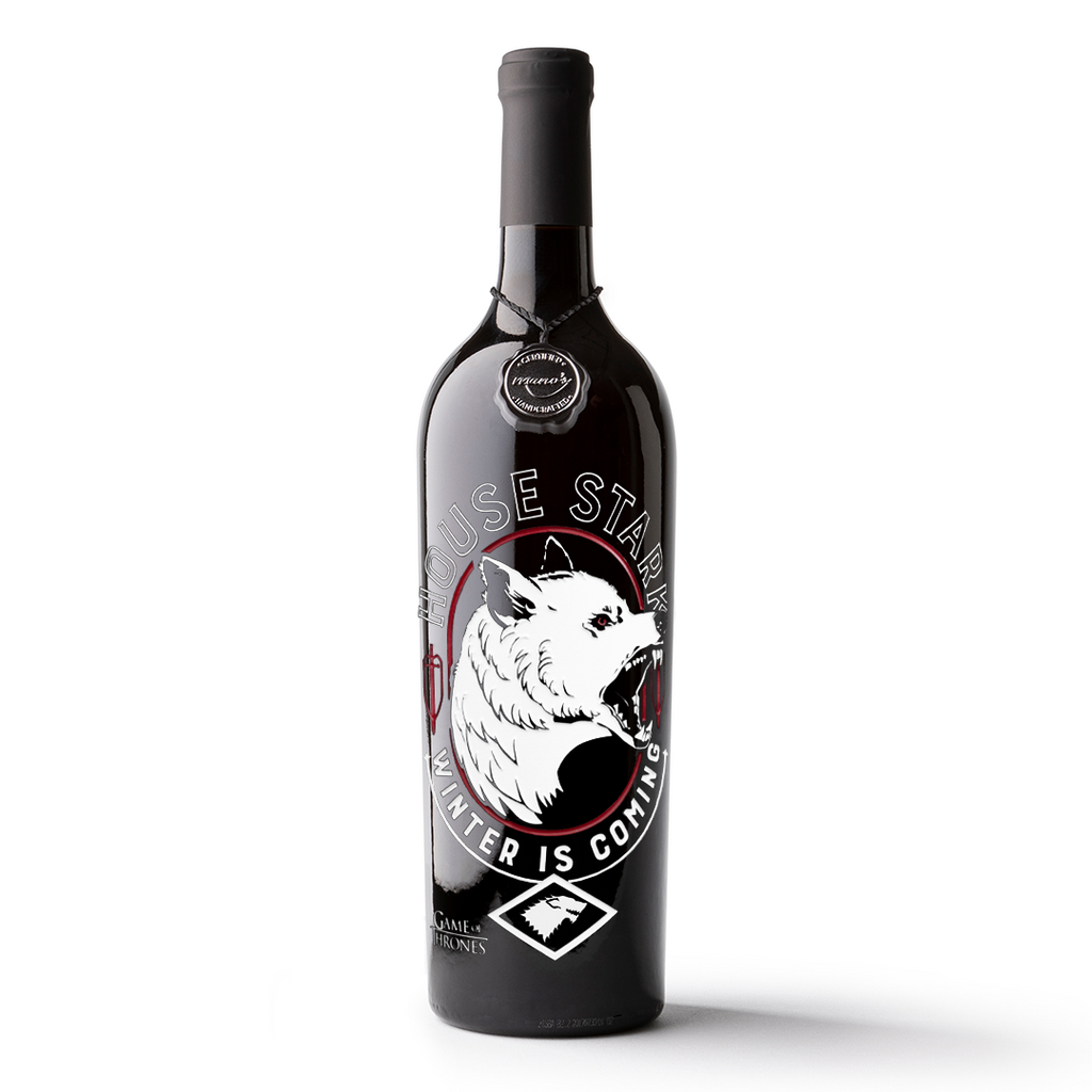 Game of Thrones Ghost Etched Wine