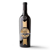 Custom Graduation Award Etched Wine