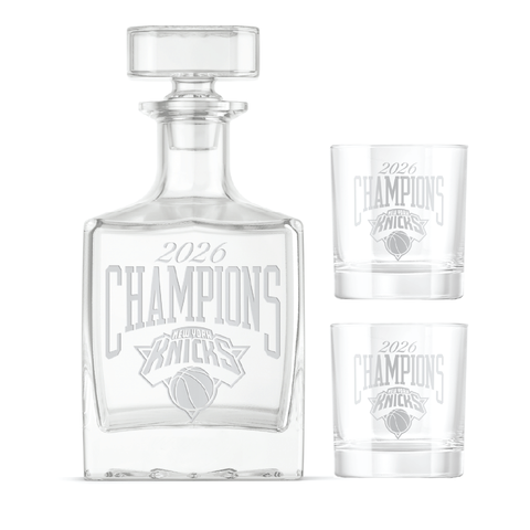 New York Knicks 2026 Champions Decanter and Glass Set