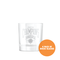 New York Knicks 2026 Champions Satin Frost Rocks Glasses