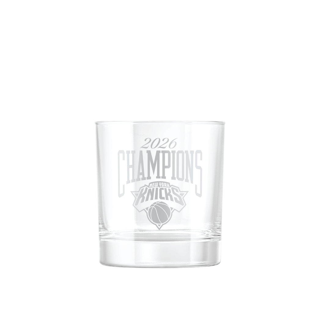 New York Knicks 2026 Champions Satin Frost Rocks Glasses