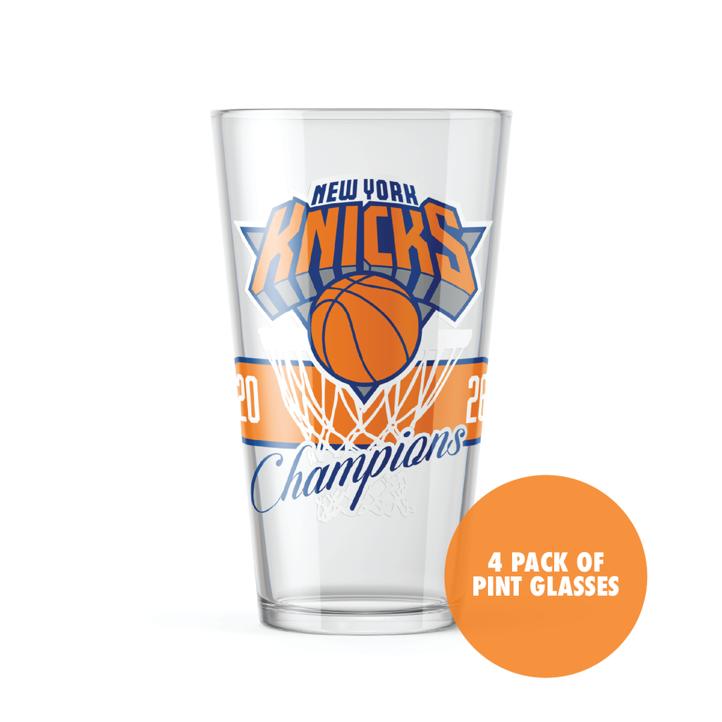 New York Knicks 2026 Champions Screenprint Pint Glasses